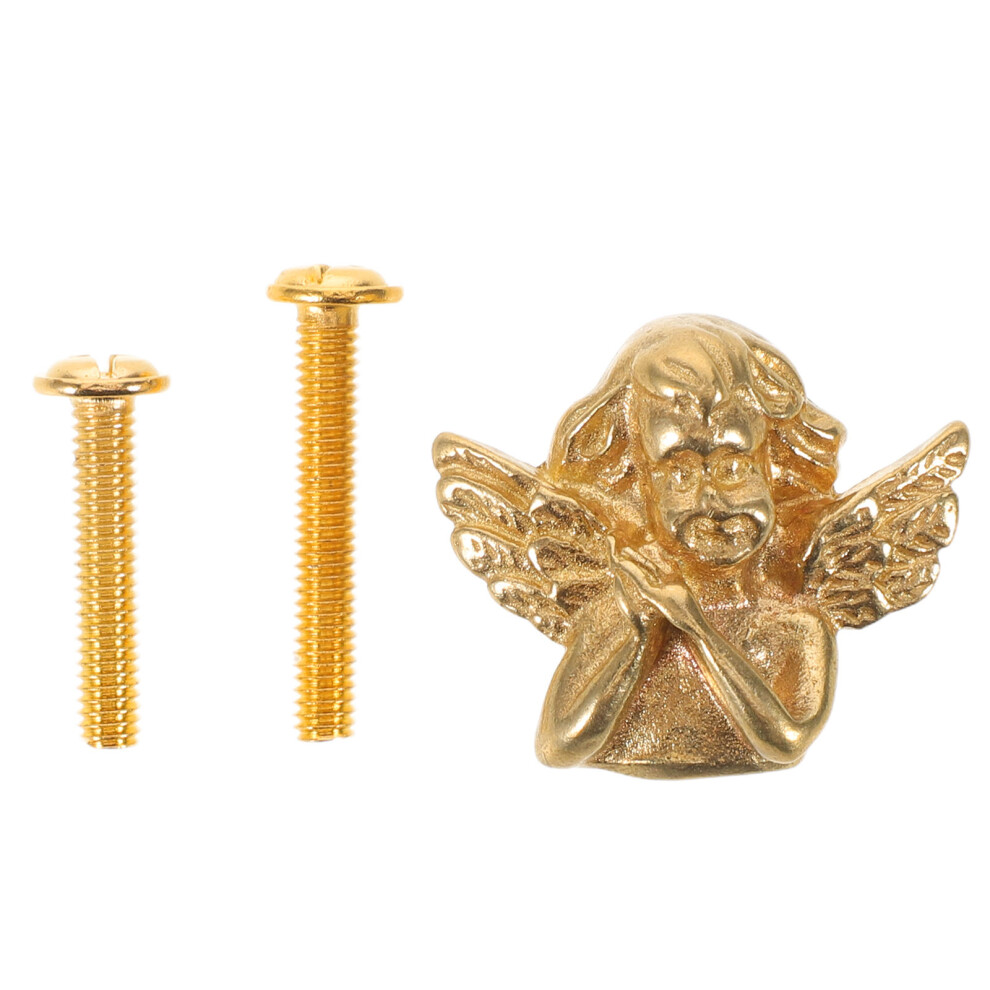 1Set Golden Metal Angel Drawer Pulls Brass Cabinet Handles 3442113919836