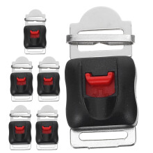 6Ud Hebillas Rápidas Casco Seguridad Plástico Y Metal Industrial