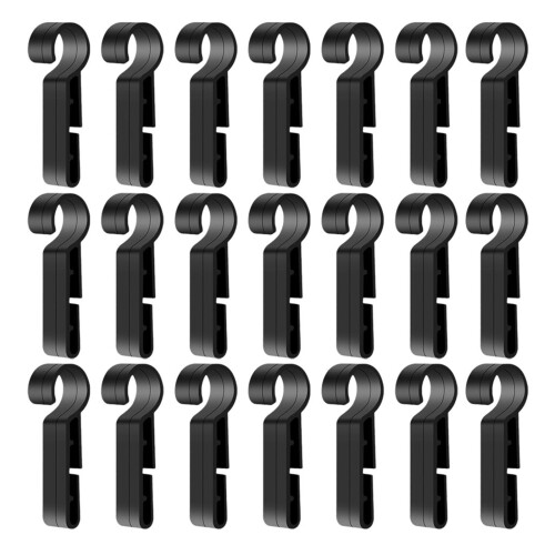 40Ud Accesorios Plásticos Negros Para Clips Soporte Luz