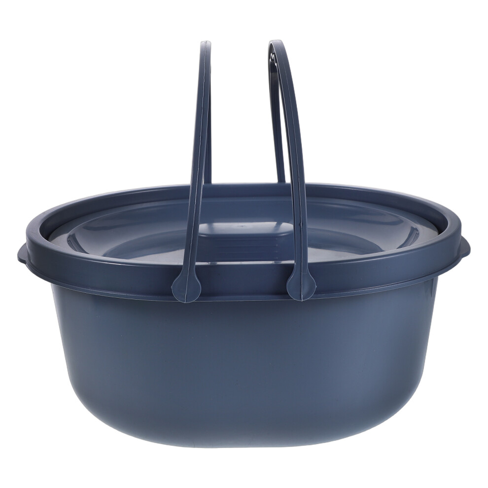 Vaguelly Blue Durable Bedside Urinal Pot With Lid For Disabled Patients
