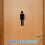 6Paia Targa Bagno Unisex Nero Acrilico Autoadesiva 7