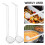10Pcs Clear Sauce and Soup Ladles Long Handle for Kitchen Use 9