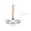 Nonstick Aluminum Crepe Pan Silver Flat Griddle Pan Wood Handle 2
