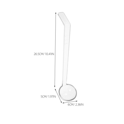 10Pcs Clear Sauce and Soup Ladles Long Handle for Kitchen Use 2