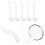 10Pcs Clear Sauce and Soup Ladles Long Handle for Kitchen Use 7
