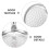 Nonstick Aluminum Crepe Pan Silver Flat Griddle Pan Wood Handle 8