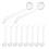 10Pcs Clear Sauce and Soup Ladles Long Handle for Kitchen Use 11