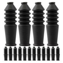 25Pcs Black Rubber Brake Cable Cover Sleeve Bike Lever Protector Caps