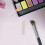 100Pcs Acrylic Makeup Brush Kit Transparent Mini Brushes for Eyeshadow 6