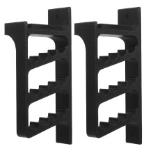 1Pair Space-Saving Black Pla Recurve Bow Holder for Home Wall Display