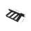1Pair Space-Saving Black Pla Recurve Bow Holder for Home Wall Display 3