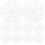 10Pcs Portable White Plastic Fermenting Weights for Pickle Jar Press 1