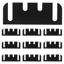 10Pcs Black Door Hinge Repair Kit Plastic Shims Noise Dampening Pads