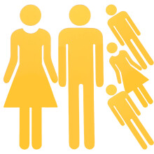 5Pcs Gold Bathroom Door Signs Acrylic Material Clear Restroom Guidance
