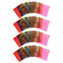 90Pcs Clear and Colored Cellophane Sheets for Multi-Use Crafting