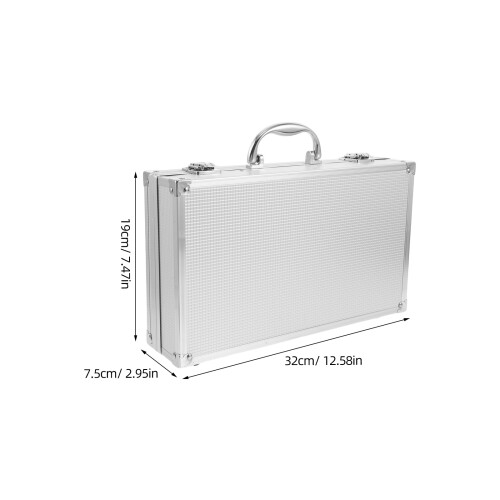 Compact Aluminum Wireless Microphone Storage Case with Handle 1