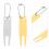 2St Compacte Metalen Golf Pitch Mark Tool Met Turf Fork En Balmarker 10