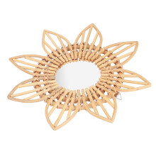 Durable Rattan Wall Mirror Perfect for Bedrooms & Dressing Tables