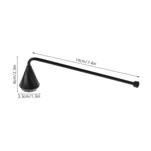Retro Black Metal Candle Snuffer with Long Handle 2