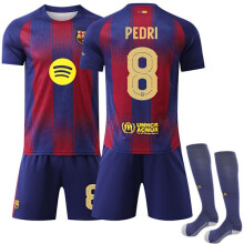 Maillot de sport version Ligue des champions du FC Barcelone, numéro 8, Pedri Pedri 22