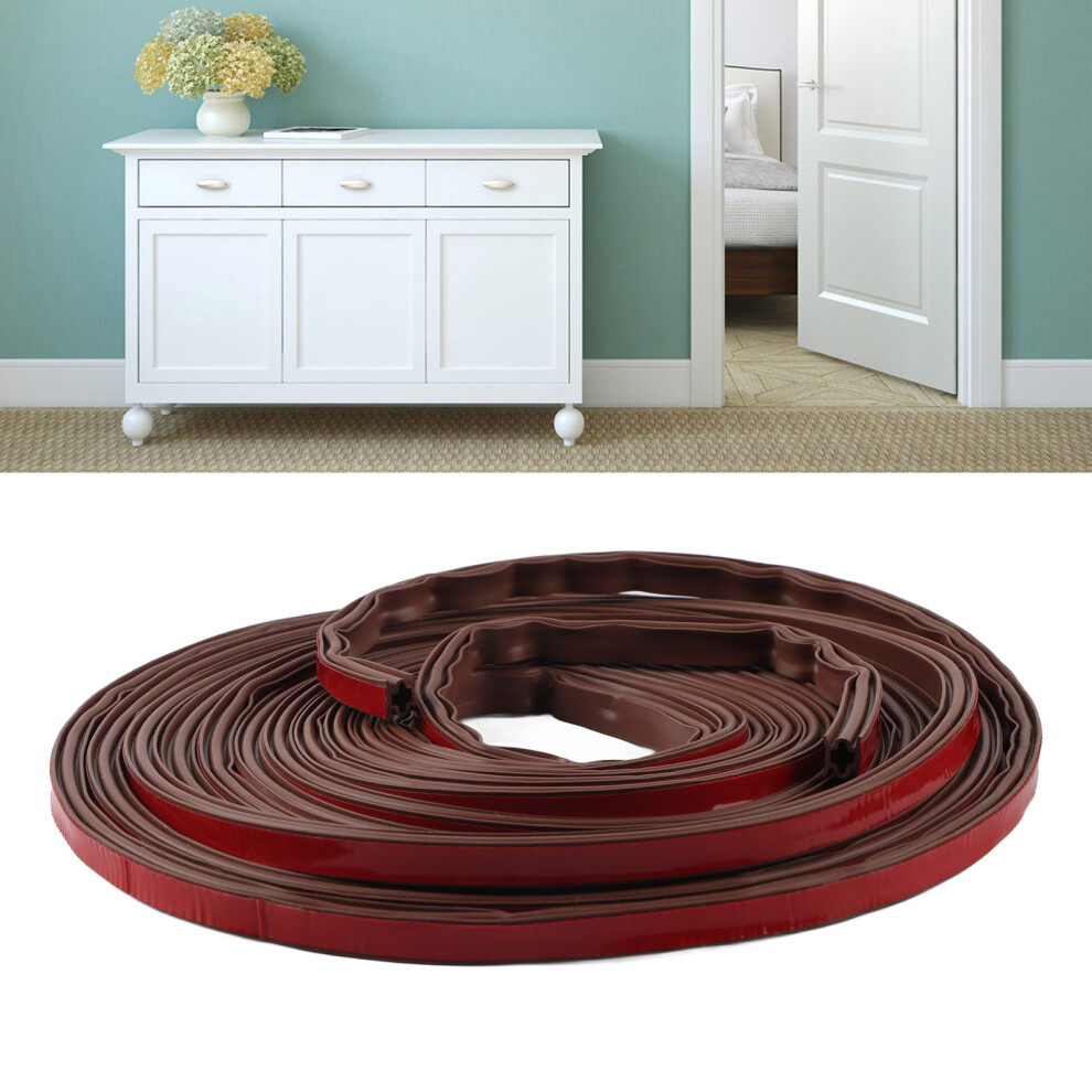 6M Brown Silicone Rubber Door Window Sealing Strip Weatherproof 8Mm 8481357857257