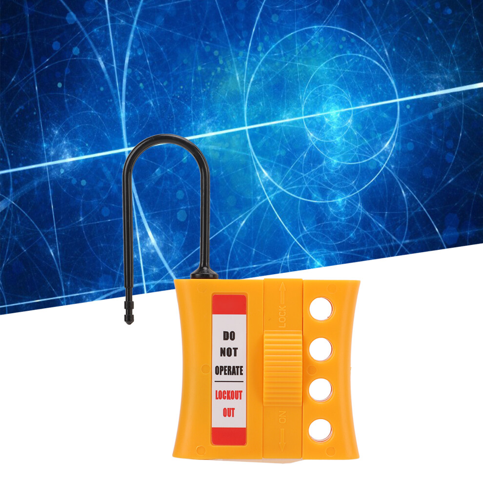 Safety Lockout Hasp Kit 4-Hole Nylon Insulated Lock For Explosive Risk Areas 9351357857689