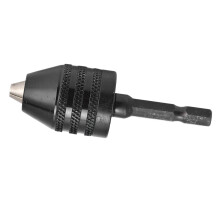 Schlüsselloser Bohrfutteradapter 0,6-8 mm 1/4 Zoll Hex-Impaktionsschlagbohrschrauber Schwarz
