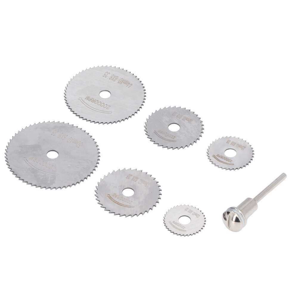 Mini Circular Saw Disc Set 7Pcs Hss Cutting Wheels For Precise Material Cutting 9331357857971