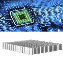 Weißer Aluminium-Kühlkörper Radiator 150x120x20mm für CPU PCB Verstärker