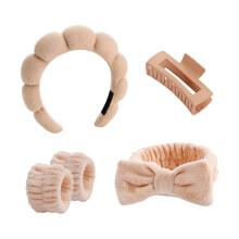 Breathable Hairband Wristband Elastic Sweat-light khaki