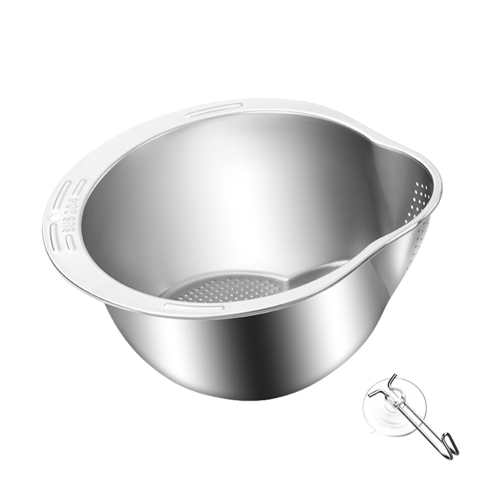 (silvery) Stainless Steel Rice Washing Machine Convex Pattern Inside Increases-image-OPC-PMQSV2Q-NEW