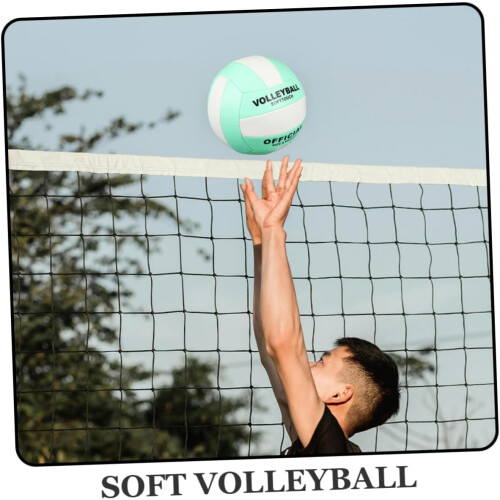 Soft Volleyball Size 5 Indoor Training PU Material Explosion-Proof 2 Pack For Adults Teens 2