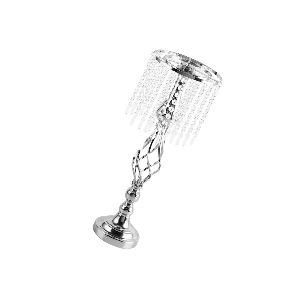 (Silver, Middle) Candle Holder Candlestick Centerpiece for Table Hotel Wedding-image-OPC-PMQSWZJ-NEW