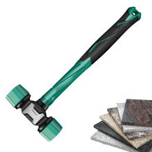Flooring Rubber Mallet Hammer 43mm Head, Ergonomic Grip Handle, For Flooring, Tent Stakes, Dorm Beds, Woodworking
