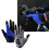 Multifunctionele fietshandschoenen Zonbescherming-Blauwe M 4