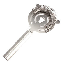 Stainless Steel Ice Compartment Long Handled Ice Filter For Cocktails Strainer Shaker