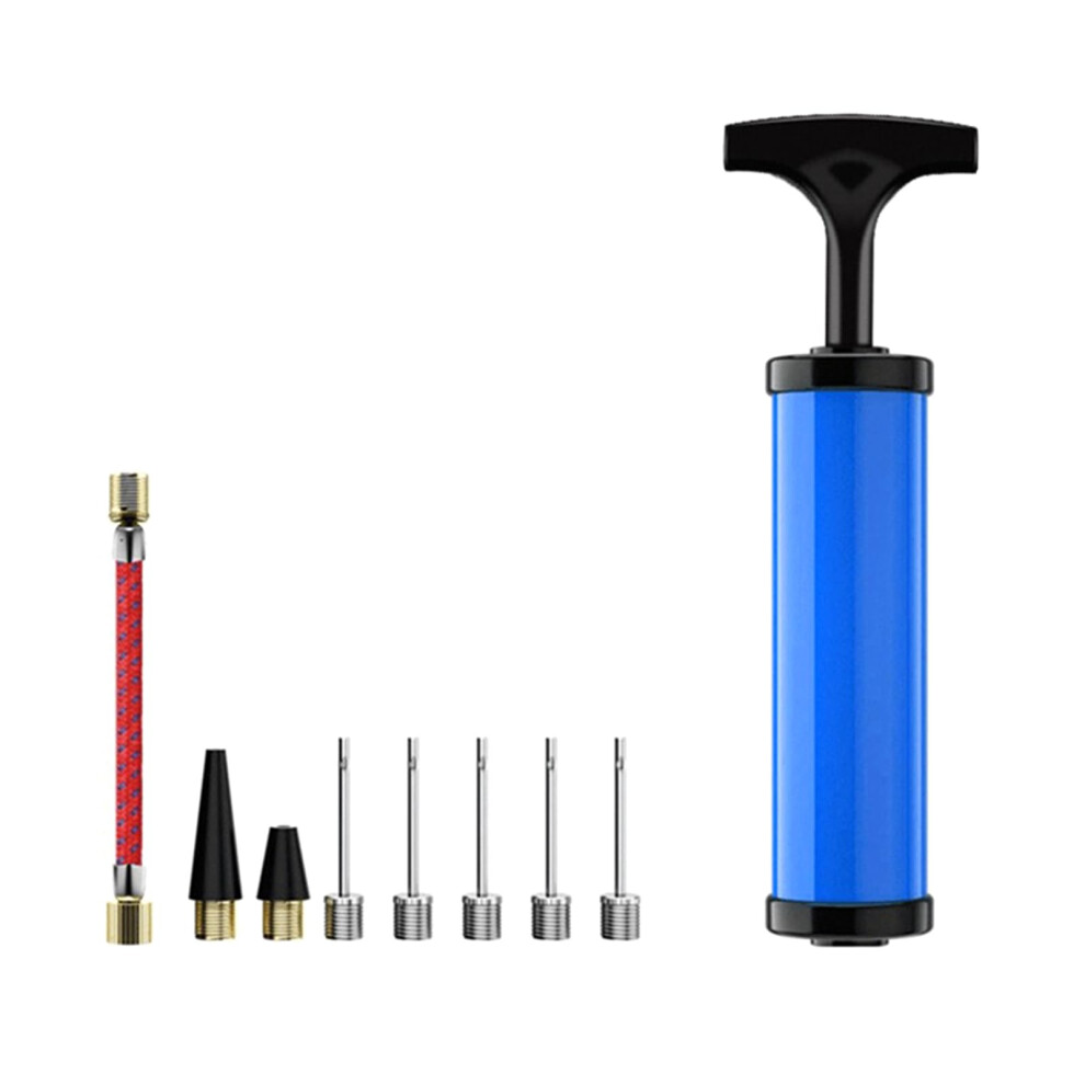 Air Pumps Inflator Needle Nozzle Extension Hose Hand Pump For Exercise Balls Basketballs Swim Inflatables Blue 9354506683719