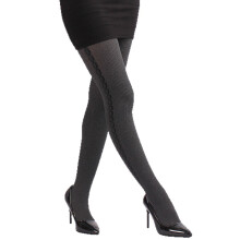 Damen-Strumpfhose, blickdichte Strumpfhose mit Fuß, hohe Taille,