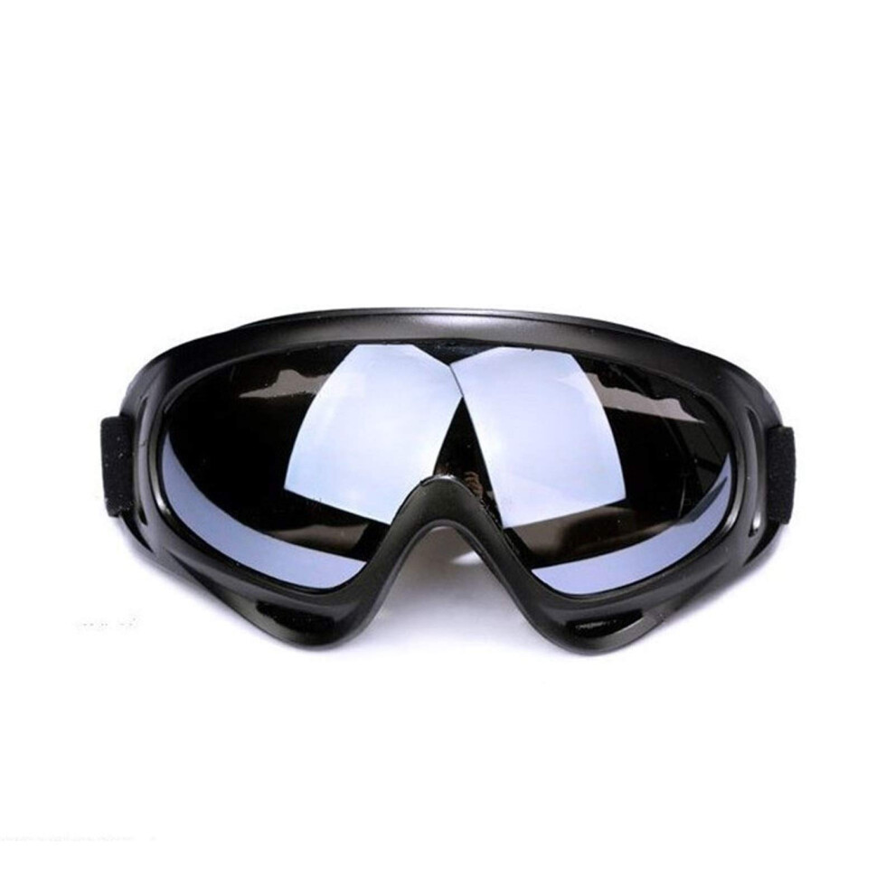 Motorcycle Goggles Motocross Style, Dirt Bike Goggles, Off-Road Windproof Helmet Glasses, Lens Black 9354506683788