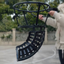 Basketball Shot Returner Portable Basketball Return Attachment Black 360-Degree Rotating Ball Return System Easy To Install Shooting Aid Trainer