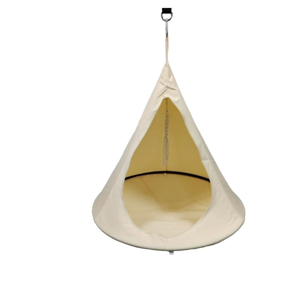 Garden Hammock For Adults Portable Outdoor Swing Chair White Size M Camping Rest Lounger-image-OPC-PMQT7YN-NEW