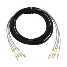 Patchcord 80m Outdoor Armored Waterproof Optical Fiber Cable 7.0mm 2/4 Cores OM1 OM2 LC-SC FC DVI CPRI FTTH Jumper