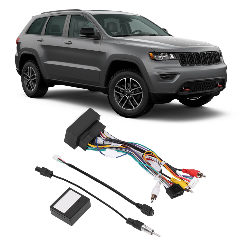 16Pin Car Radio Wiring Harness Usb Kit For Jeep Grand Cherokee 2014-2020 4971357859763