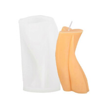 (As show, A) Irregualr Pillar Candle Mold Silicone Mold Non-stick Easy to De-mold