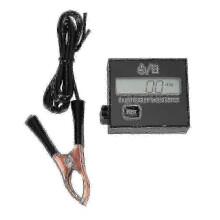 (As show, One size) Digital engine tachometer, inductive pulse, waterproof with battery for chain vehicles