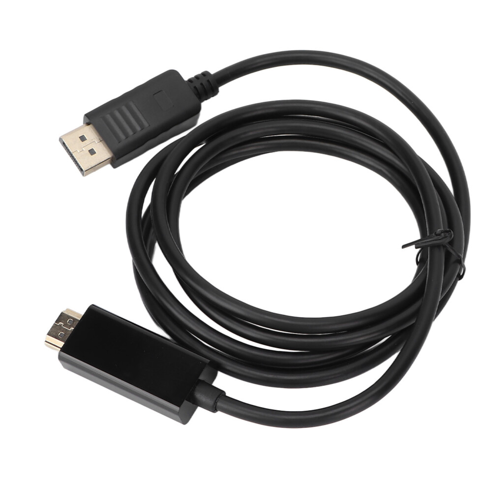 Displayport To Hdmi Adapter 1.8M 4K Ultra Hd Converter For Tv & Pc 3091357860123