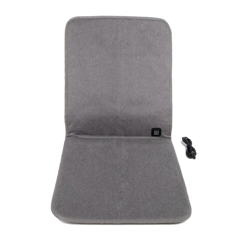 Kikidex (As Show, One Size) Heating Cushion Office Seats Pad Warmer 43X90cm With Usb Cable Fast-Heating Electric Winter Warm Adjustable Temperature