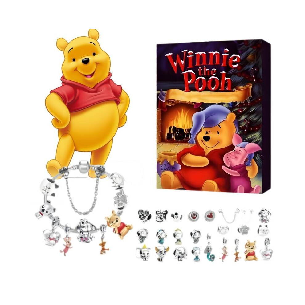 Winnie The Pooh Christmas Advent Calendars Diy Bracelet Set Countdown Days 24