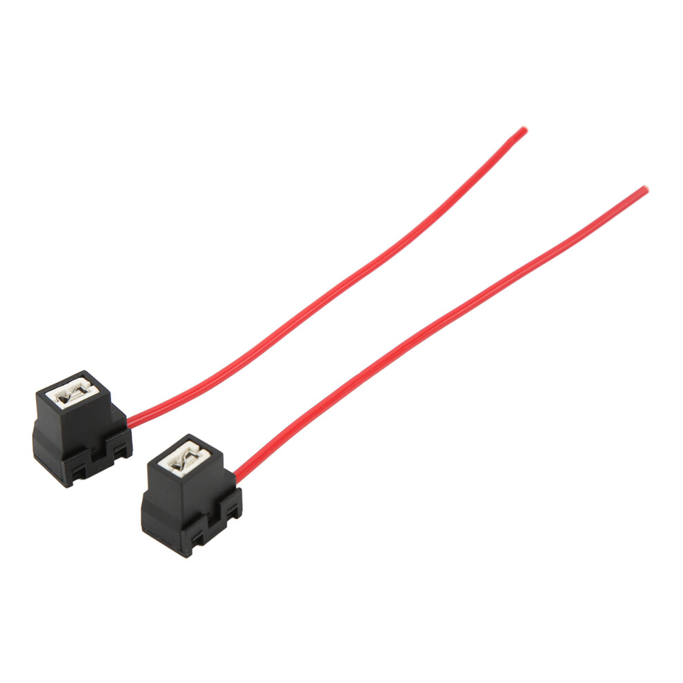 2Pcs H1 Female Socket Elbow Plug 1Mm Wire Harness For Dc 12V-24V 7671357861083