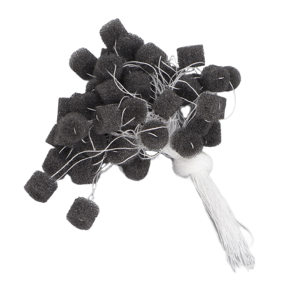 Black/Gray 50Pcs Soft Sponge Ear Barriers For Hearing Aids